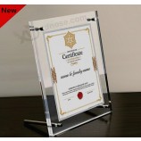 Groothandel cuStom hoge kwaliteit a4 clear Acryl certificaat frame