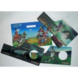 도매 사용자 정의 고품질 동적 3d 인쇄 게임 엽서 (추신-019)