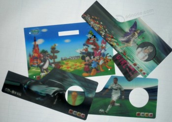 Vente en gros personnalisé de haute qualité dynamique 3d cartes poStales de jeux imPrimés (Ps-019)