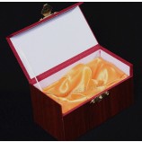 Custom high-end Wood Grain Paper Covering Giftware Box