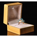 Custom high-end Luxurious Wooden Ring Display Box with LED Light