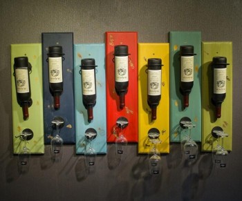 Custom high-end Painting Wooden Wine Rack