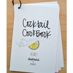 Wholesale custom high quality Wire-O Binding Cocktail Cookbook