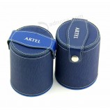 Custom high-end blue Leather Watch Storage Gift Boxes