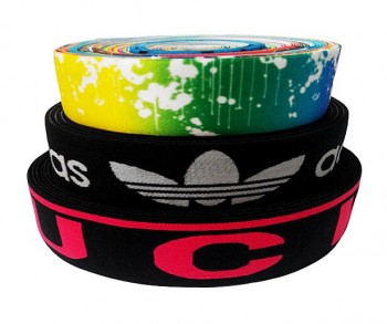 Wholesale custom high quality Printing Jacquard Elastic Webbing (AC-008)