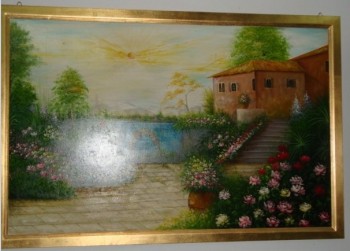 カスタムハイ-エンド金色の大きな絵画の風景の装飾フレーム