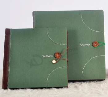 Custom high-end Classic Cloth Picture Albums for Wedding Shops (PA-021)with your logo