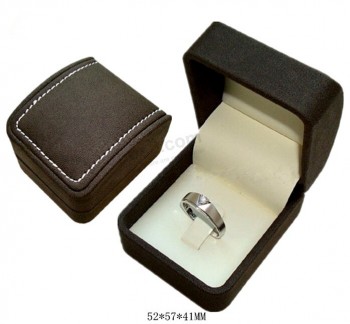 Haut personnalisé-Boîte en plaStique d'eMballage d'anneau de diamant de fin