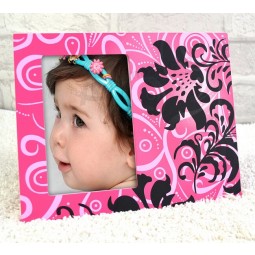 Custom high-end Cute Spray Painting Wood Baby Photo Frame (PF-030) with your logo
