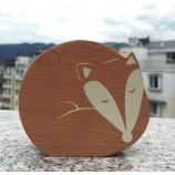 Wholesale custom Screen Printing Fox Wooden Music Box