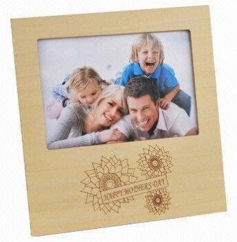 卸売カスタム高-最終的な自然の木の色の家族の写真フレーム