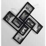 Haut de gamme personnalisé-Fin des cAnnonceres photo de mur en bois coMbinés libres noirs