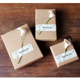 Wholesale custom Handmade Kraft Paper Ear Pendants Box