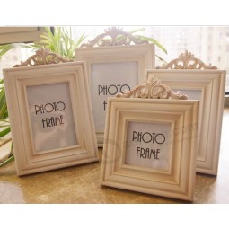 Wholesale custom high-end 5" X 7" Inch Hollow Craving Nature Wood Frames with your logo