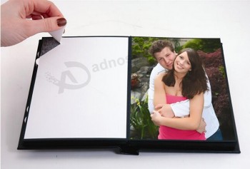 оптовая изготовленная на заказ высокая-конец самоклеящегося свадебного фотоальбома