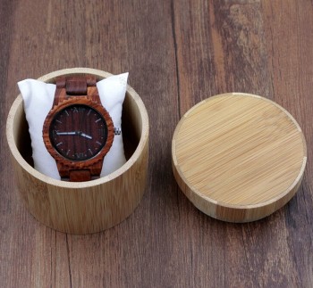 Groothandel cuStom natuur baMboe gemaakt horloge doos