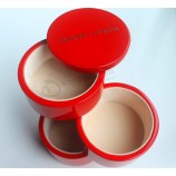  Wholesale custom Multilevel Red Piano Varnish Jewellery Wooden Box