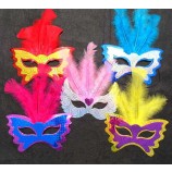Wholesale custom high quality Holiday Party Feather Masks