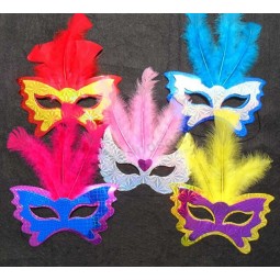 Wholesale custom high quality Holiday Party Feather Masks