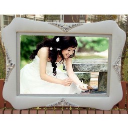 Al por mayor personalizAnuncio.o alto-Final gran marco de fotos de boda de cuero