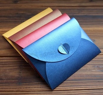 Pearlescent Paper Envelope with Closure for custom with your logo
