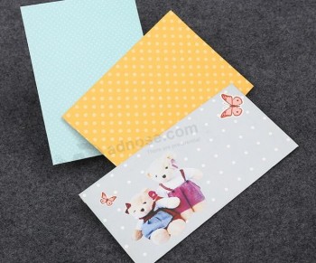 あなたのロゴとカスタムのための新年の挨拶カードのカスタム印刷封筒