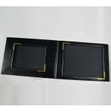 мягкая черная кожа фотоальбом книга для пользовательских с вашим логотипом