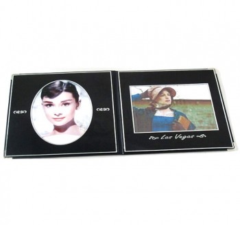 Album commemorativo in pelle nera oPApàCa personalizzato con il tuo logo