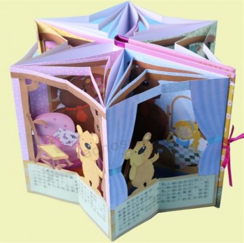 Cmyk Printing Pop-up Storybook for custom with your logo