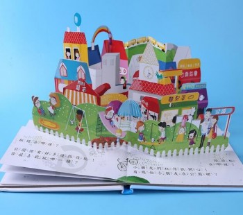 Kinderen zelf-Lesgeven in Stereoscopisch kartonnen boek voor op maat met uw logo