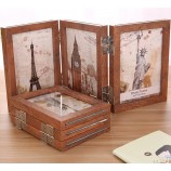 CAnnonceres photo en bois pliants de mode pour la coutume avec votre logo