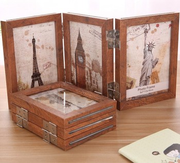 Fashion Collapsible Wooden Photo Frames for custom with your logo