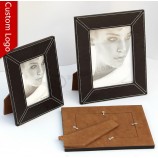 пользовательский логотип кожаная фоторамка для продажи 