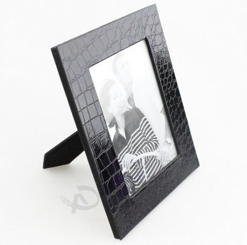 Wholesale custom high-end Classic Black Leather Picture Frame