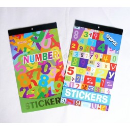 Gedrukte abc Studeren Stickers voor kinderen (St-008) Voor op maat met uw logo