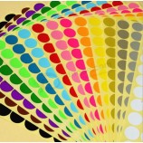 Small Round Colorful Printing Paper Stickers (ST-005) for custom with your logo