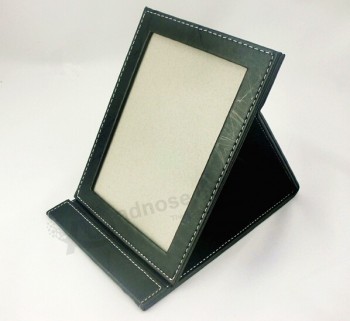 Wholesale custom high-end Black PVC Leather Single Photo Frame