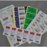 Custom Black Scan Barcode Stickers (ST-023) for custom with your logo
