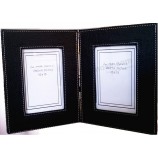 Großhandel benutzerdefinierte hoch-Ende 10 x 15 schwarzes Leder Foto Rahmen Buch