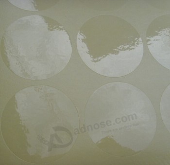 Round Clear Pet Sealing Stickers for custom with your logo