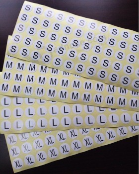 Round Removable Size Adhesive Stickers for custom with your logo