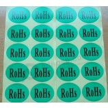 Oval RoHS Certification Labeling Stickers for custom with your logo