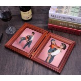 Wholesale custom high-end 8 Inch Solid Wood Family Photo Album