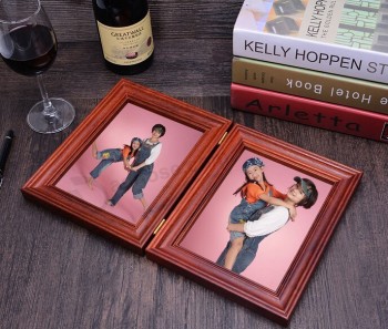 Wholesale custom high-end 8 Inch Solid Wood Family Photo Album
