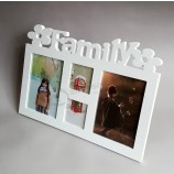 Wholesale custom high-end White Craving MDF Photograph Frames