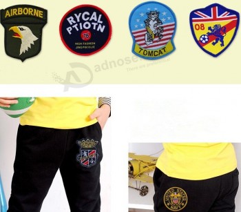 Cheap Cartoon Apparel Weave Patchs for custom with your logo