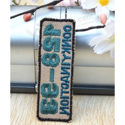 Customed Letter Chapter Embroidery Brand Label for custom with your logo