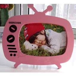 Haut de gamme personnalisé-Fin peinture rose tv forme bébé cAnnoncere photo