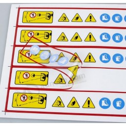 Etichette Annuncioesive di avvertenza per la Stampa personaLizzata personaLizzate con il tuo logo