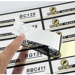Annuncioesivi in ​​vinile lucido Stampato argento su misura per il tuo logo